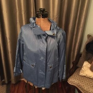 Ruby Rd blue silk style jacket